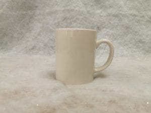 Plain mug on a table
