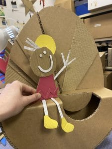 Cardboard character
