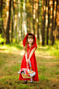 Little Red Riding Hood in Fairytale Forest